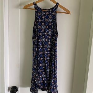 High neck Patterned dress
